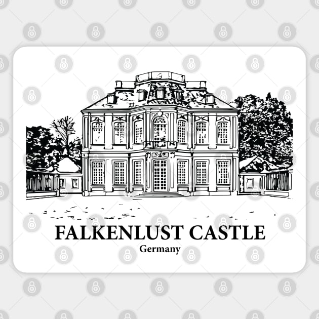 Falkenlust Castle - Germany Magnet by Lakeric